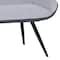 Armen Living Coronado Contemporary Bench in Brushed Gray Powder Coated Finish and Gray Fabric LCCDBEBG - alternate 4